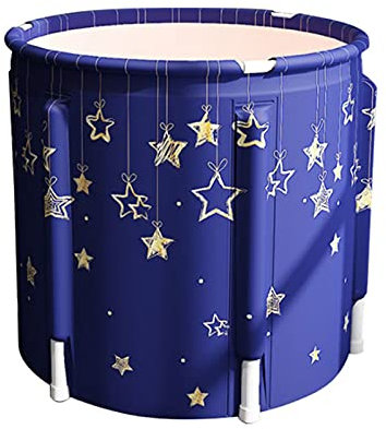 LZYqwq Tragbare Faltbare Badewanne, 70cm Faltbare Badewanne für Erwachsene Kinder, Stehende Badewanne, Einweichen, Familienbadezimmer SPA Saunawanne