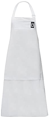PROS AJ-FW108/WZ Arbeitsschürze Gummischürze Schutzschürze Melkschürze Waschschürze Schürzen120x120, Weiß