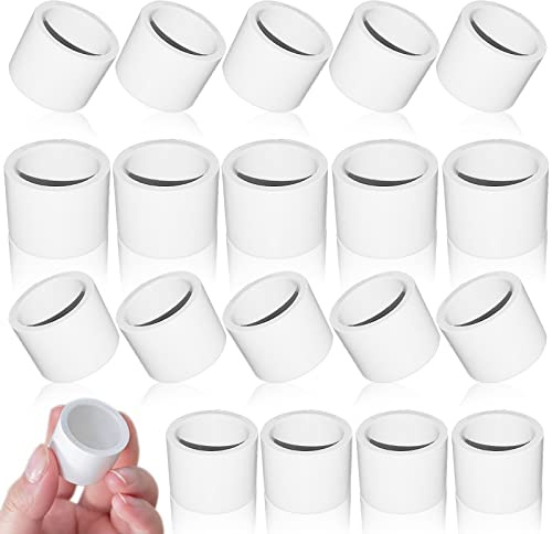 1/2inch White PVC Pipe End Cap Plug, 20Pcs PVC Pipe Plug Socket Fitting Adapter Connector for Building PVC Furniture DIY Garden Shelf, Schedule 40