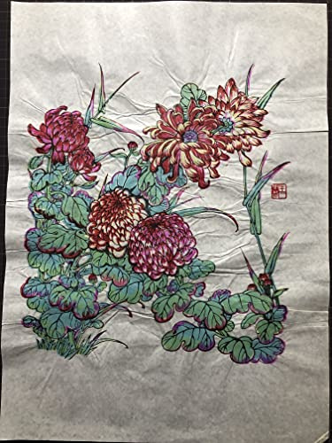 Folk xilografia Capodanno immagini 100% finestra fiori 3