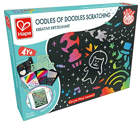 Hape Creativo scarabocchio, set da colorare, accessori per lavagna da gioco