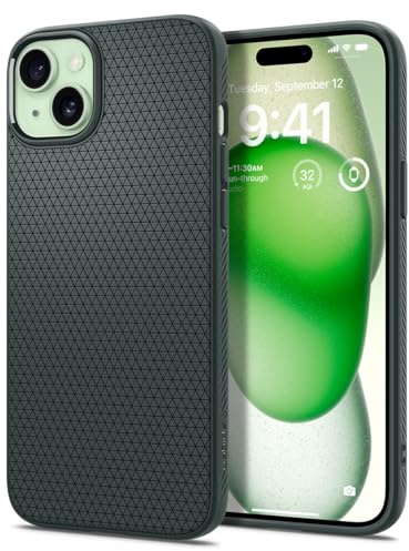 Spigen Cover Liquid Air per iPhone 15 | Abisso Verde