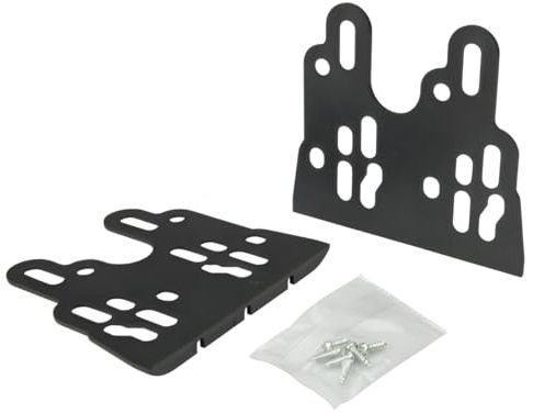 Sound-way 2 x Replacement Brackets for Mounting and Installation of Universal Car Radios with 6 Plastic Screws 3 x 8 mm
