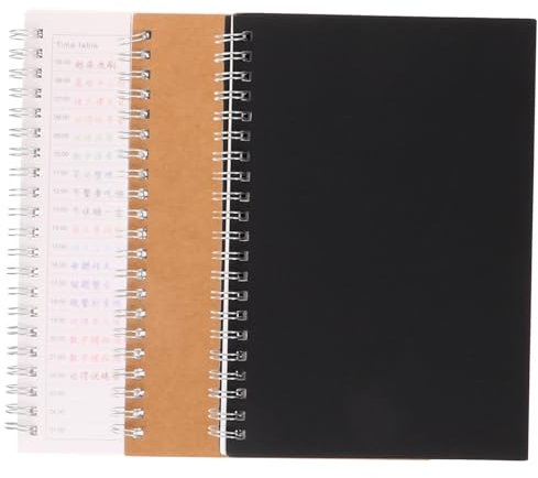 EXCEART 3st Finanzkontenbuch Finanzplaner Budget Planer Notizbuch Budgetierungsjournal Monatsrechnungsplaner College-linierter Notizblock Tagesplaner Schulheft Buchen Niedlich Papier Büro