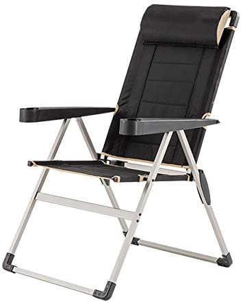 DRMEE Klappstuhl Angelstuhl Campingstuhl Klappstuhl Mit Hoher Rückenlehne Tragbare Übergroße Sessel Angeln Camping Strand Liegestuhl Camping Stuhl