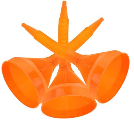 Entonnoir à Huile Automobile 3 Pièces en Plastique Orange