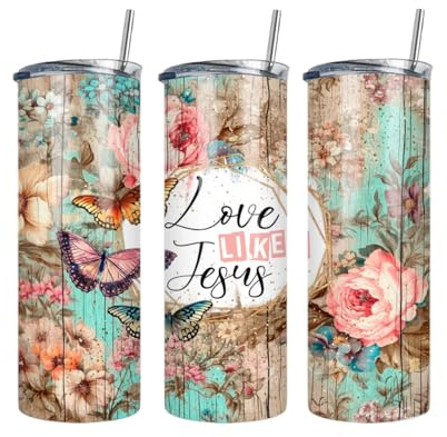 Love Like Jesus Tumbler Wrap Ready to Press Sublimation Transfer - 20 oz Straight Tumbler Printed Transfer, Christian, Ready to Use