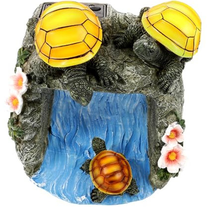 VANZACK Schildkrötenstatue Aus Kunstharz Dachrinnen-fallrohrverlängerung Gartenskulptur Für Fallrohr Einzigartige Dekoration Für Den Außenbereich Gartenfiguren
