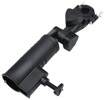 NJIEzhao Golf Umbrella Holder Outdoor Golf Umbrella Holder 180 Degree Adjustable Used for Bike Buggy Cart Wheelchair Golf Accessories