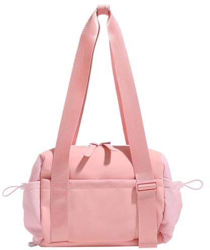 Petit Sac de Gym pour Femmes Sac de Gym Mignon avec Fermeture éclair et Manche Petite avec Cordon pour Le Weekender Travel Sports Yoga Fitness, Style 1.