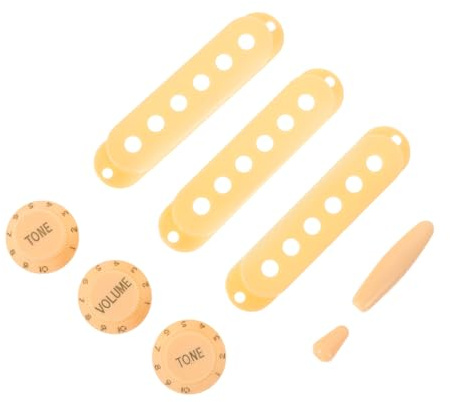 YARNOW Cubiertas Para Pastillas De Guitarra Funda Protectora De Plástico Color Amarillo Pastel Para Protectores De Pickups De Guitarra Eléctrica