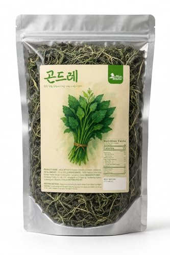 NICE WITCH'S Dried Gondre Leaves 3.5 oz (100g), Korean Mountain Vegetable (Cirsium setidens), Wild Thistle Herb for Bibimbap, Rice & Soup 건 곤드레 나물