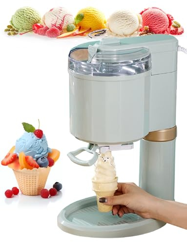 Generisch Haushalts-Eismaschine, 1-Liter-Softeismaschine for Zuhause, Bar, Café - Mini-Frucht-Softeismaschine