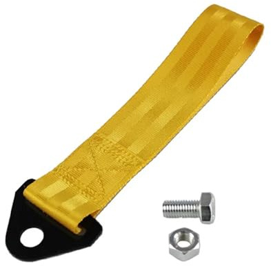 Fune di Traino Cavo di traino universale in nylon ad alta resistenza, cavo di traino for rimorchio, cinghia for occhiello di traino for auto da corsa, accessori for paraurti e rimorchi for auto(Yellow