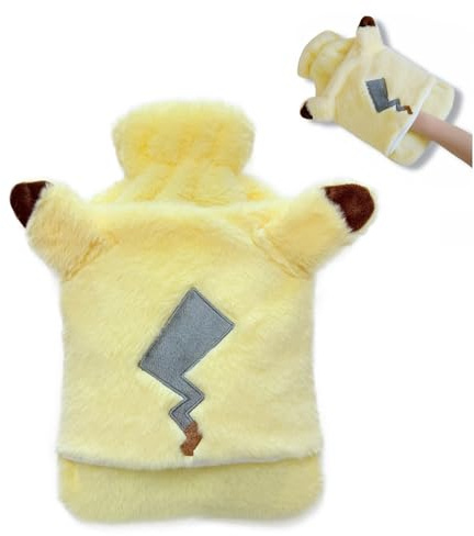 Siyecioa Bouillote Peluche Chauffante, 2L Bouillotte Eau Chaude Grande avec Poche pour Les Mains, Meilleurs Cadeaux, Soulager la Douleur, Rester au Chaud pour et Hiver, Mère, Fille, Petite Amie, Aîné