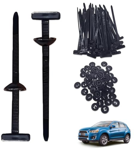 SGERUFZ 50 Piezas Soportes para Bridas de Plástico UV Resistentes, Universales para Coche, Hogar, Reparaciones y Máquinas (Cierre de Bridas para Reparaciones)