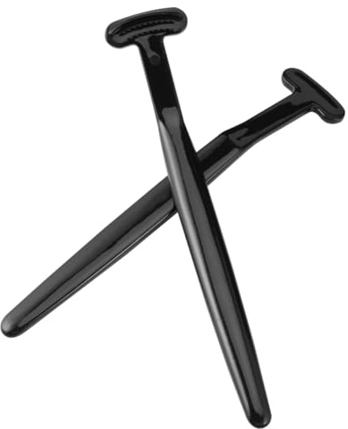 ORFOFE 2 St Tungscraper med Bambukol Ergonomisk Tungborste för Oral Rengöring Borttagning Plack och Dålig Andedräkt Svart Design för Bättre Munhälsa