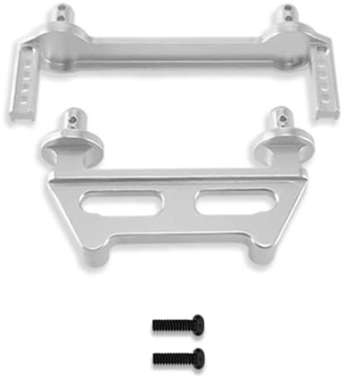 Für MJX Für Hyper Go 1/16 16208 16209 16210 H16 H16BM Metall Front Körper Säulen RC Auto Hinten Rahmen RC Zubehör(Silver)
