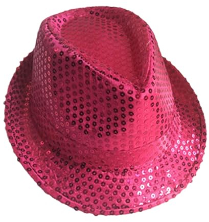 GWAWG Glitterhatt, glitter jazzkepsar, Hip-hop disco paljetter, fantasyklänning, för Mardi Gras, retro 70-tema bröllopsnatt, retro dans