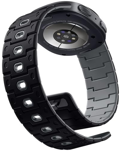 Magnetisk silikonrem kompatibel med Samsung Galaxy Watch 8 40 mm 44 mm, mjuka sportband för Galaxy Watch 8 Classic 46 mm för män kvinnor