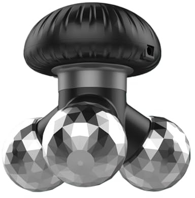 Handhållet massageverktyg – 4 tum | ABS PP – Electric Mushroom Vibrator Massager För Nacke Rygg Axel Hand Fot Smärtlindring Tyst Bärbar Daglig Avkoppling Resor