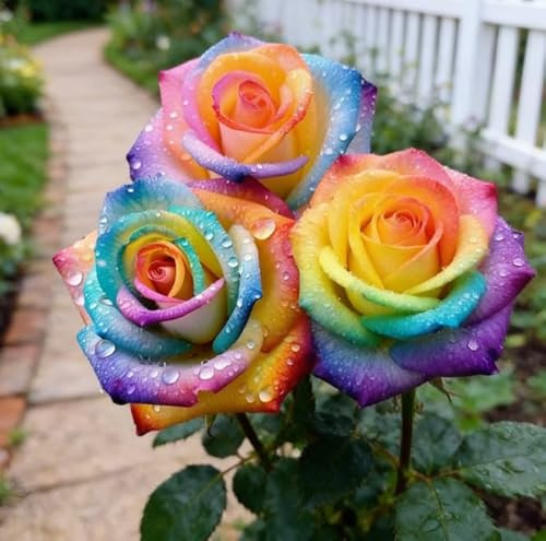 Rosa perenne rara – Tallo de rosa – Rizoma – Arbusto perenne – Resistente y fácil de cultivar – Hermosa decoración para el jardín-1 root-A