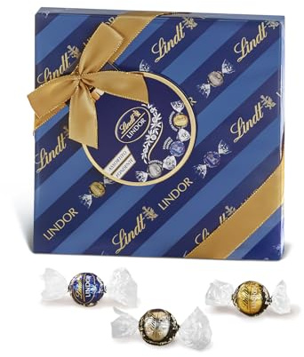 Lindt Lindor Scatola Incartata, Praline Cioccolato Fondente, 287g