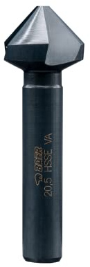 BAER HSSE-VAP 90° - Svasatore conico 20,5 mm (per M 10) – per acciaio inossidabile – Punta svasata