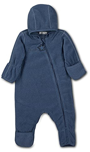 Sterntaler Unisex babyoverall, Blå (bläckblå melange), 68