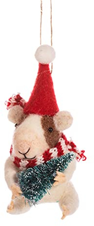 Sass & Belle Porcellana d'India con decorazione in feltro dell'albero