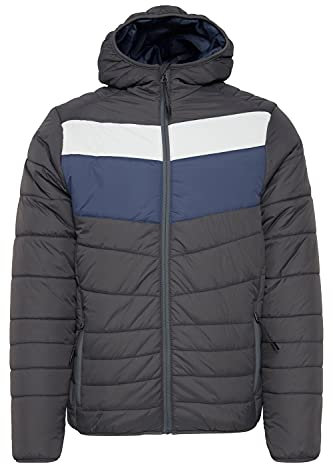 Blend BHKristof Herrjacka, övergångsjacka, jacka, lätt vadderad med huva, Järngrind (193910), XL