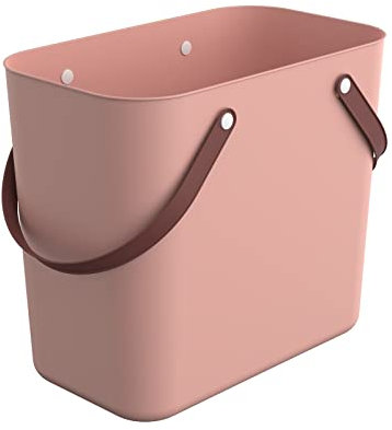 Rotho Albula Einkaufskorb 25l, Kunststoff (PP recycelt), rosa, 25l (40.0 x 23.5 x 34.0 cm)