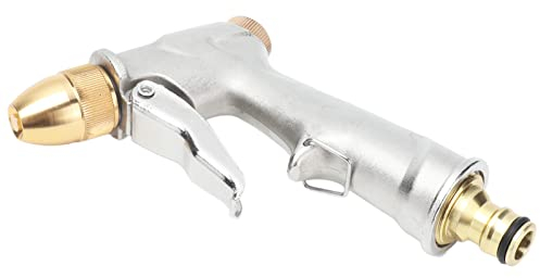 Boquilla De Agua De Alta Presion,Pistola Manguera Jardin,Boquilla de la Manguera, Rociador de la Boca del Agua del Metal Multiusos Pistola De Agua A Presión para el Riego del Jardín