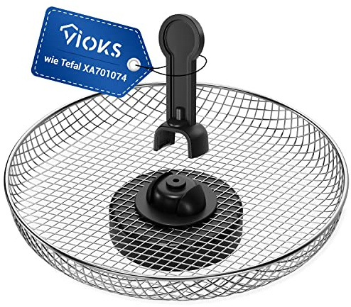 VIOKS Garkorb Ersatz für Tefal Actifry Xa701074 Snackaufsatz für Heißluftfritteuse Tefal Snack Collection Heissluftfriteuse Tefal Actifry Zubehör Heisluftfritöse Tefal Heissluft-Fritteuse