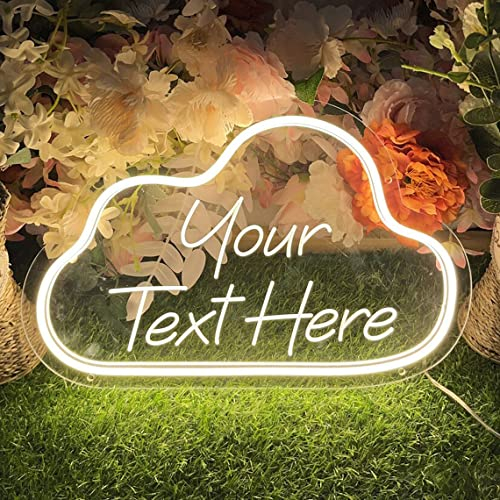 Neon Personalizado, LED Carteles Tallados Custom Letrero Luminoso 3D para Decoración de Pared Letras Neon Personalizadas para Boda Cumpleaños Fiesta Bar Tiendas(opción de forma/tamaño/texto)