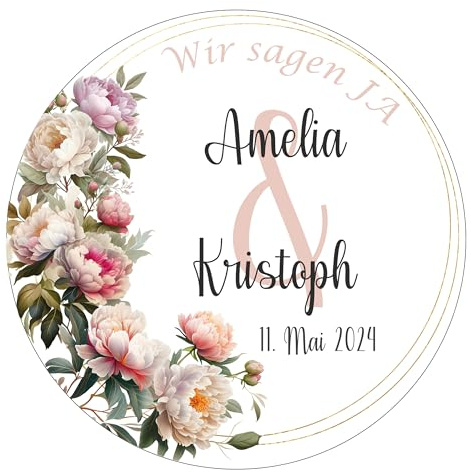 Tortenaufleger Muffin Aufleger Hochzeit Liebe Geburtstag personalisiert mit Wunschtext | Fondantpapier | Dekorpapier Plus | Oblate