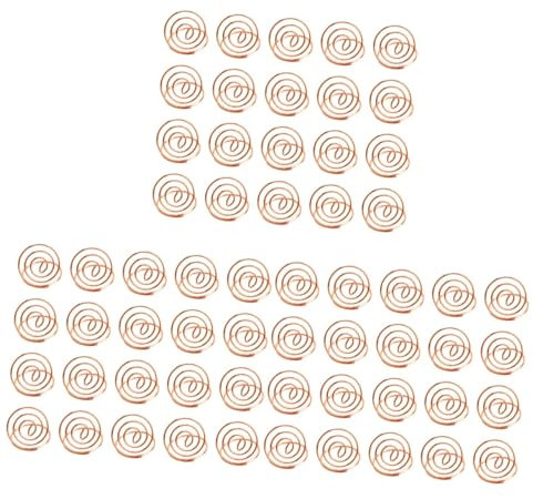 LIFKOME 60 Stk Clips in Herzform Menüklammern Aus Papier Platzhalter Aus Metall Tischnamenhalter Geschäftskartenhalter Tischkartenständer Tischbildclips Notizhalter Tischgesellschaft Liebe