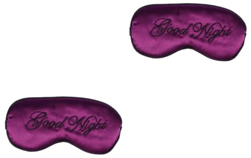 FRCOLOR 2 fundas para dormir para cojín de ojos, accesorios de Lolita, antifaz de seda, antifaz para dormir, para dormir con los ojos vendados