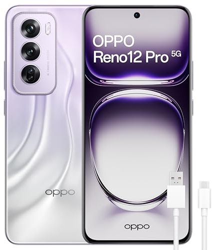 OPPO Reno12 Pro 5G - Smartphone sbloccato con IA, 24 GB (12 GB+12 GB) +512 GB, display 3D AMOLED 6.7, fotocamera 50 +8 +50 MP, Android, video 4K, batteria 5000 mAh, ricarica rapida 80 W - Nebula