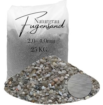 25 kg Fugensand Einkehrsand Quarzsand hellgrau 2,0-4,0 mm für enge Fugen trocken