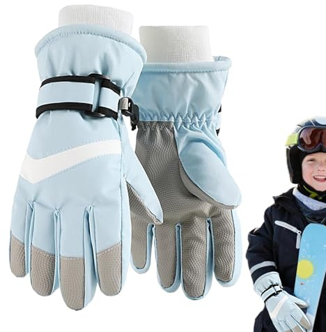 Vinterhandskar för barn | Isolerade snowboardhandskar - justerbara handskar, vintertillbehör för inomhusaktiviteter utomhus