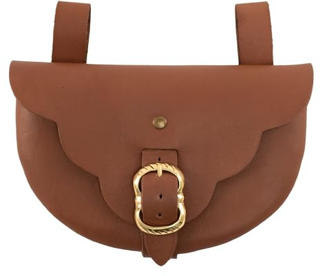 Vehi Mercatus Hochmittelalterliche Tasche braun D-Form