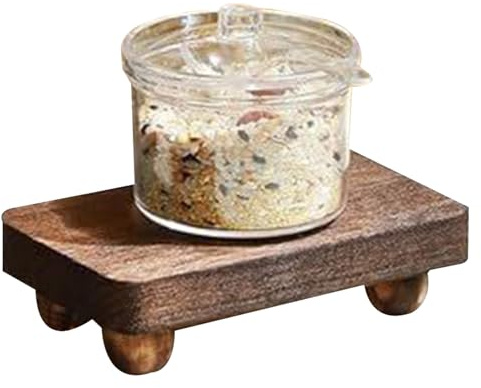 Scaffale di visualizzazione in legno - rack di organizzatore in legno impilabile per album fotografici, figurine | Soggiorno decorativo per il controsoffitto per la casa, bagno, ingresso, pro