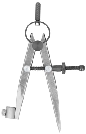 Pinza de resorte de pierna plana, divisor de resorte de acero al carbono, herramienta de trazado multiusos para dibujo geométrico de carpintería