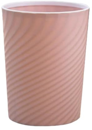 Corbeille à papier en plastique, pour bureau et maison, 12 l, moderne, 20 x 24,6 x 32,3 cm, pour bureau, chambre d'enfant et cuisine, rose