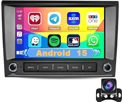 Autoradio Android Double Din da 9 per Porsche Cayman 911 Boxster 997 (2011-2013) - Bluetooth, WiFi 4G, USB, SWC, 1G RAM + 32G memoria, sistema stereo integrato