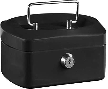 Idena 50025 - Caissette à monnaie 6, dimensions 155 x 120 x 90 mm, couleur noir, 1 pièce