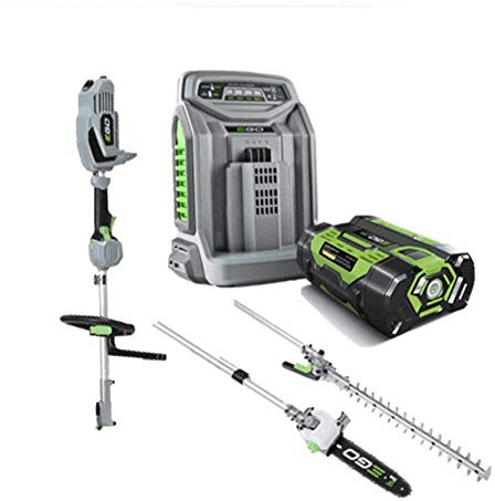 EGO MHCC1002E MULTI-TOOL KIT POLE HEDGE CUTTER CHAINSAW BATTERY & CHARGER