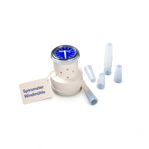 ATC Handels GmbH Spirometer Windmill Standard – Atemvolumen-Gerät für Übungen – Mit 1.000–7.000 cc Messbereich