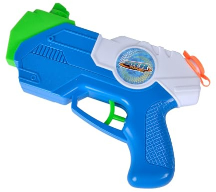 Simba 107276040 Waterzone Trick Blaster, schwenkbare Mündung für 270 Grad Doppelstrahl, Abzugmechanismus, Tankvolumen 150ml, Reichweite 6m, Wasserpistole, 20 cm, ab 3 Jahren